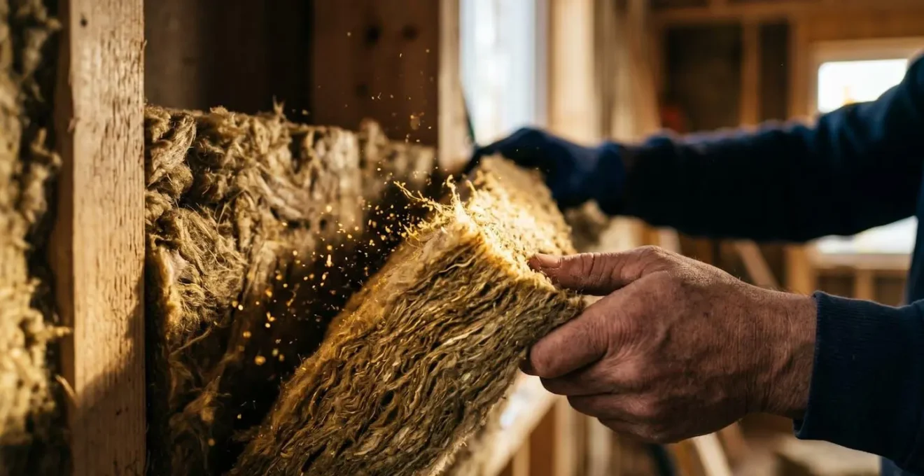 Artisan installant une isolation thermique moderne dans des combles